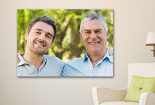 Foto metacrilato ejemplo padre e hijo