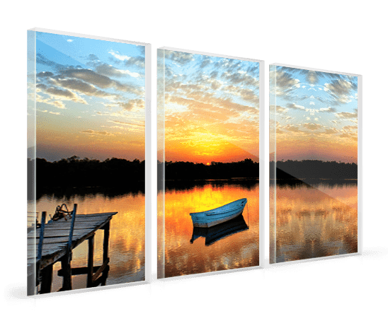 foto metacrilato triptico ejemplo barca lago